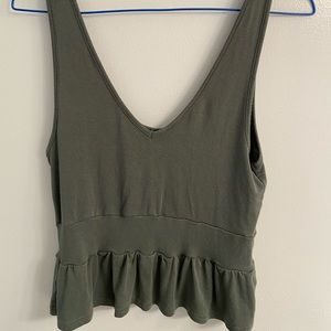 Green Frill Trim Tank